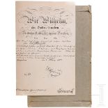 Kaiser Wilhelm I. - letzte Order, datiert 8.3.1888