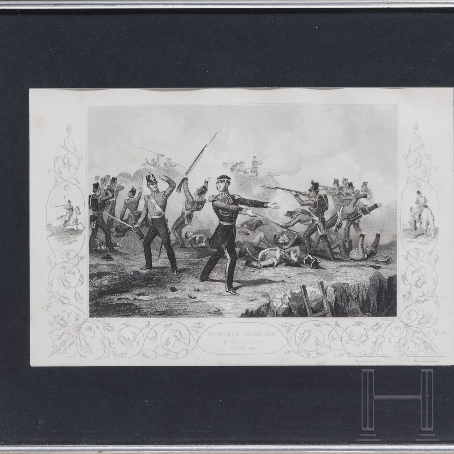 Vier gerahmte Stiche zum Krimkrieg, 1853 - 1856 - Image 3 of 5