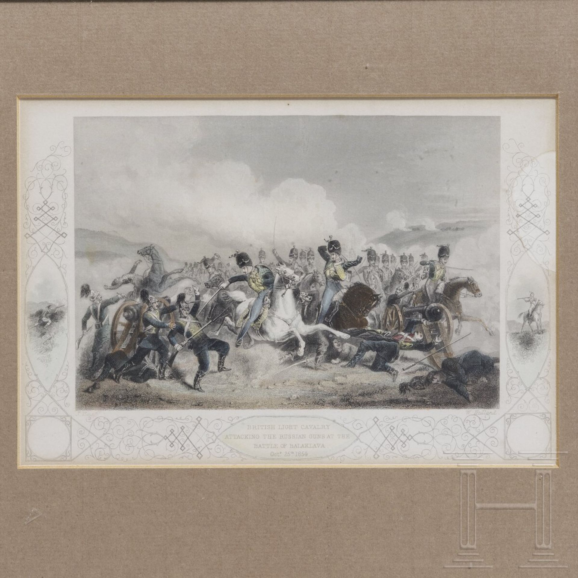 Vier gerahmte Stiche zum Krimkrieg, 1853 - 1856 - Image 4 of 5