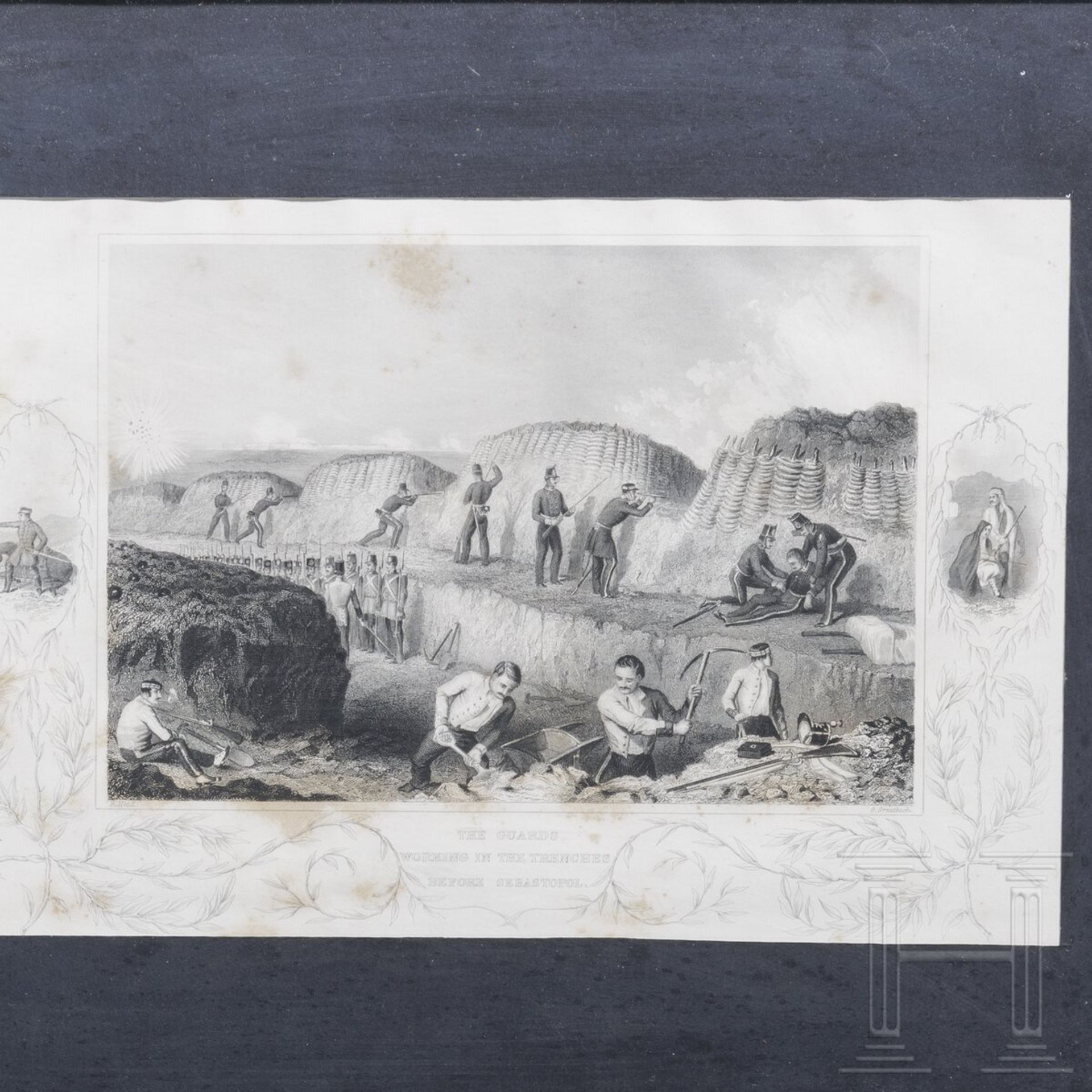 Vier gerahmte Stiche zum Krimkrieg, 1853 - 1856 - Bild 2 aus 5