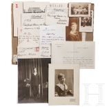 Prinz Alfons von Bayern (1862-1933) – vier eigenhändige Briefe 1892-1915 sowie drei Fotos des Prinze