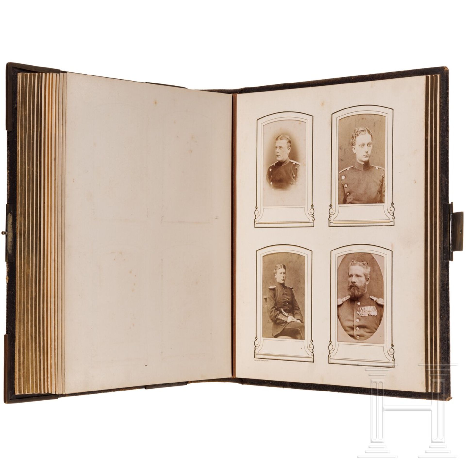 Geschenk-Fotoalbum für Hauptmann Heinrich Politz vom 6. Rheinischen Infanterie-Regiment Nr. 68, um 1 - Image 5 of 7