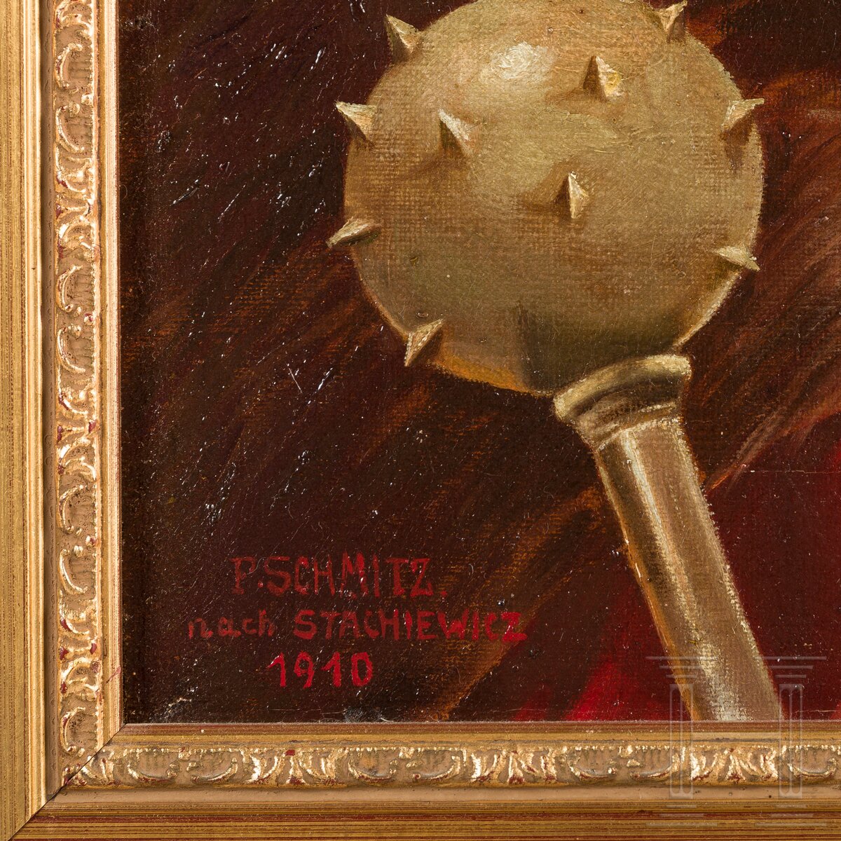 Bohdan Chmelnicki - Gemälde nach Piotr Stachiewicz, datiert 1910 - Image 2 of 5