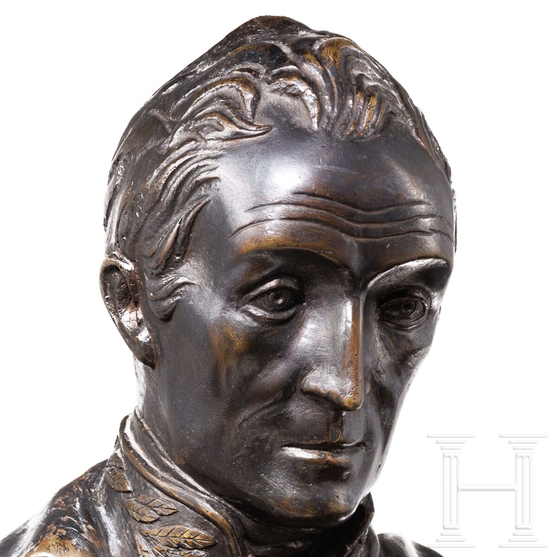 Simón Bolívar (1830 - 1830) - Bronzebüste, 20. Jhdt.  - Bild 4 aus 4