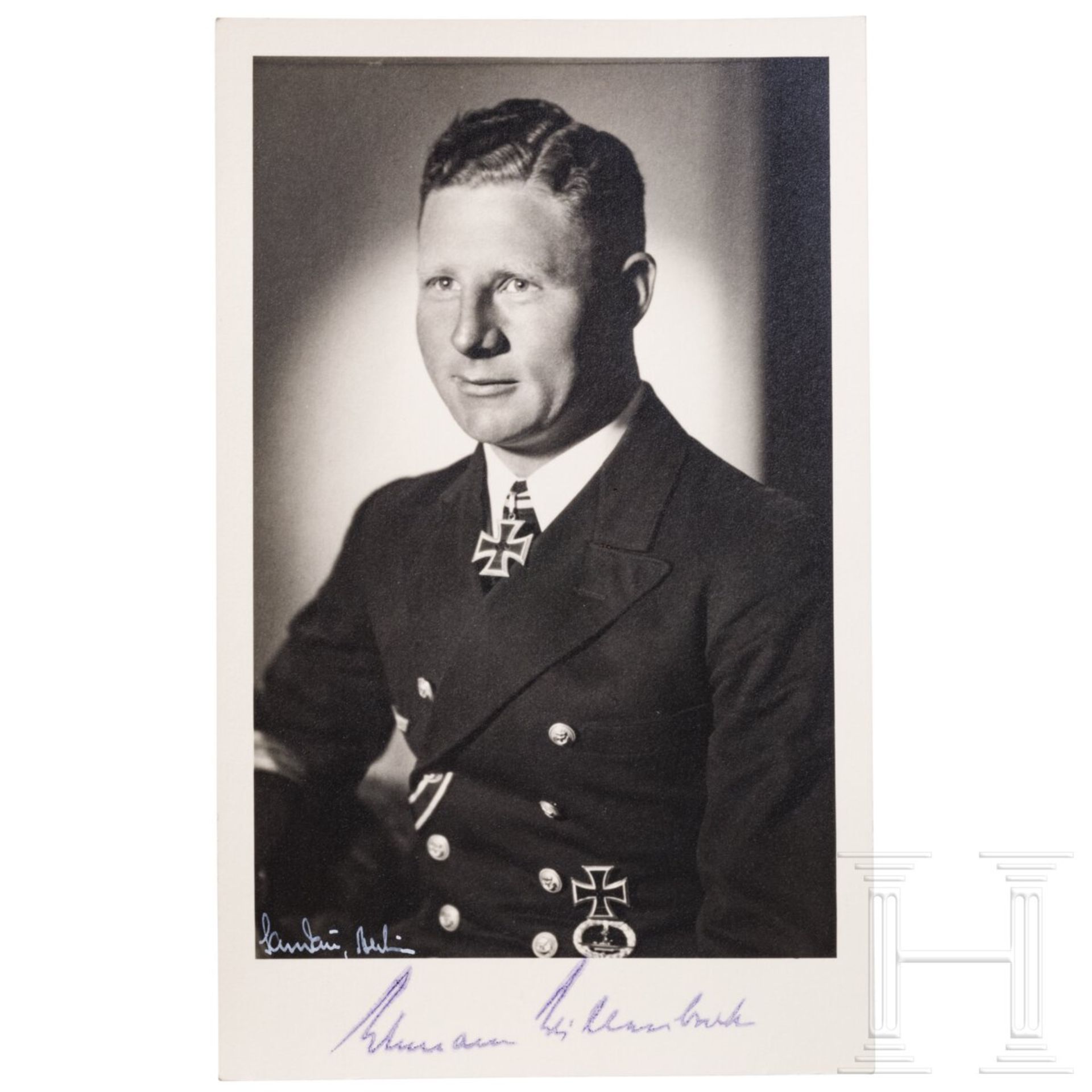 Kpt.Lt. Heinrich Lehmann-Willenbrock - signiertes Sandau-Foto