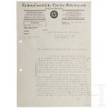 Gauleiter Karl Weinrich - signierter Brief, 1940