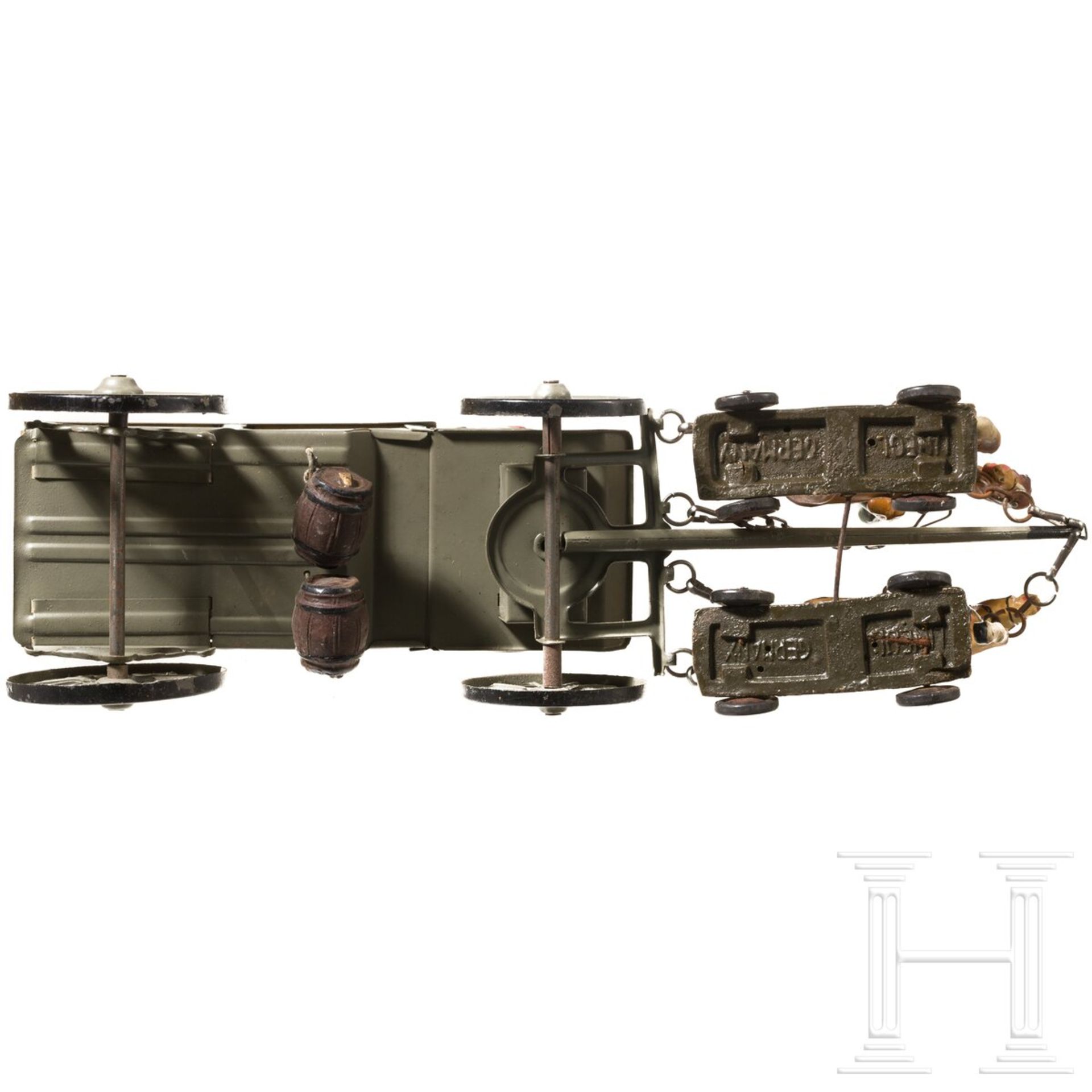 Lineol Sanitätswagen-Gespann 160/K2 mit vier italienischen Soldaten sowie Göso Feldküchengespann - Bild 5 aus 8