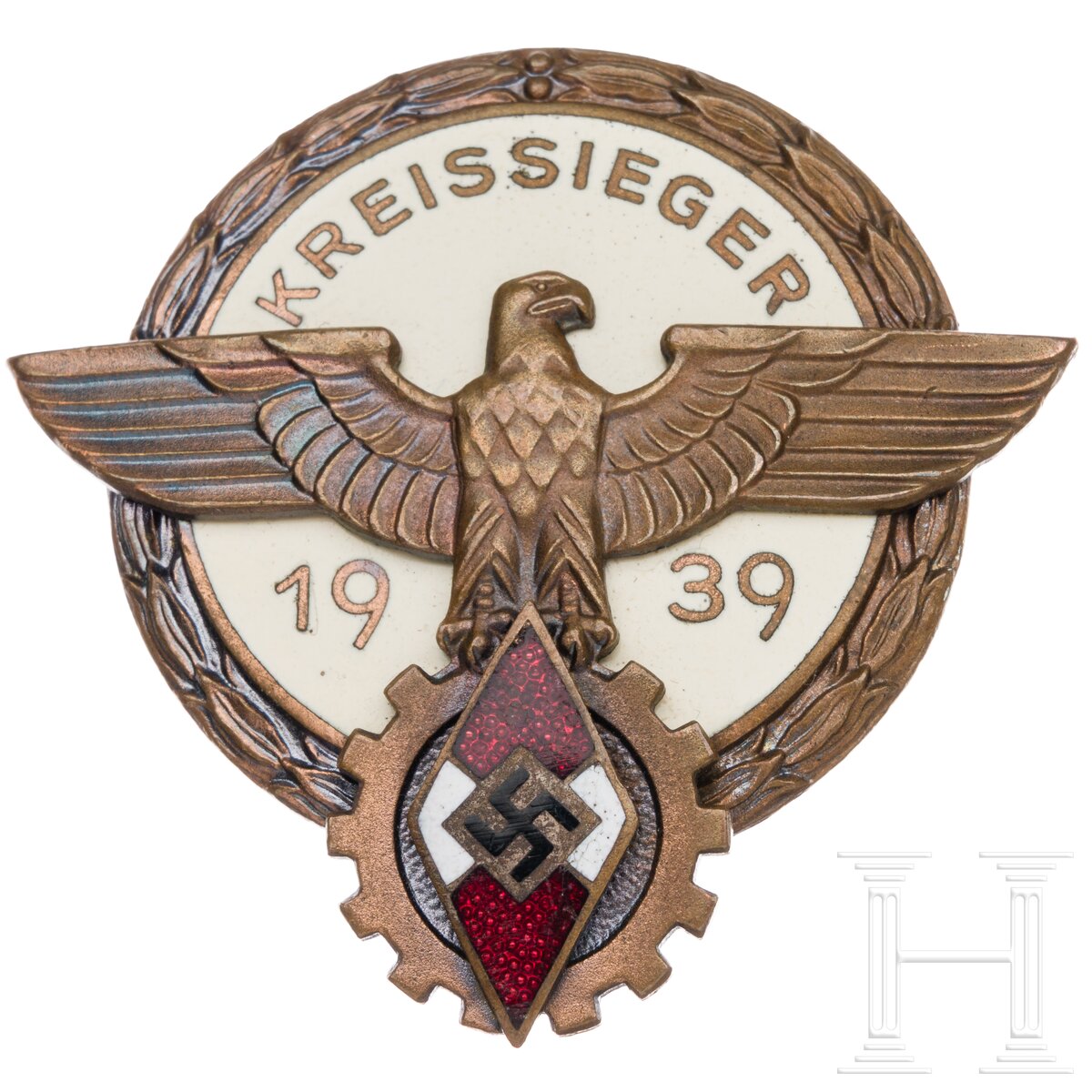 Abzeichen für Kreissieger im Reichsberufswettkampf 1939