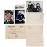 Großadmiral Karl Dönitz und Konteradmiral Karl-Jesko von Puttkamer - Autographen