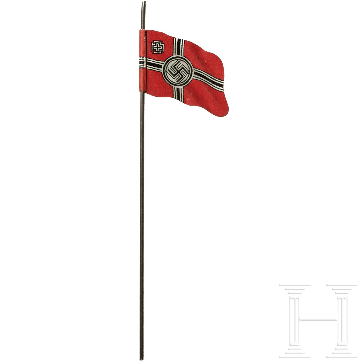 15 englische und deutsche Elastolin- und Lineol-Soldaten sowie eine Blechflagge - Image 7 of 7