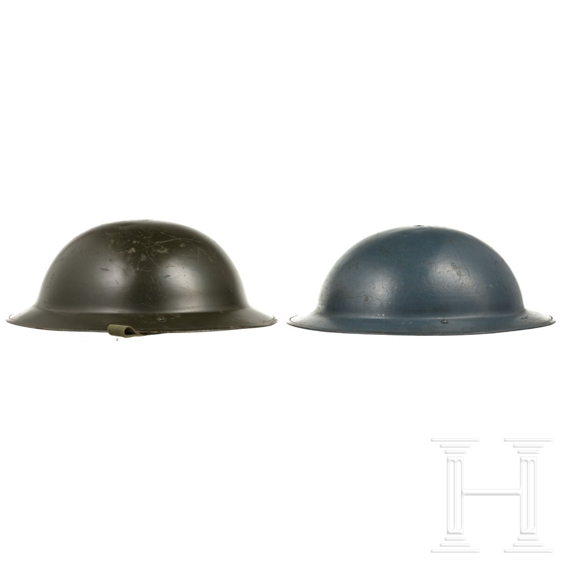 Zwei Stahlhelme M 38, Belgien - Bild 2 aus 5