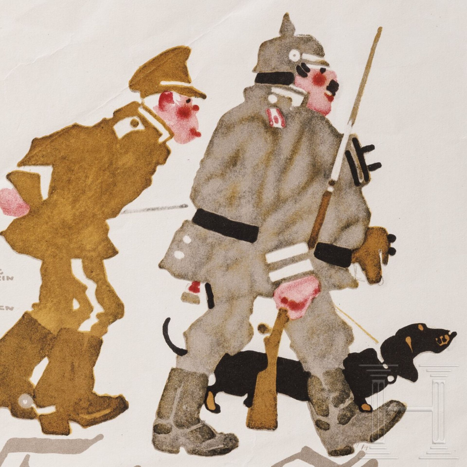 Ludwig Hohlwein (1874 - 1949) - Werbeplakat "Folgen Sie uns" für die Aktiengesellschaft für Kunstdru - Image 2 of 2
