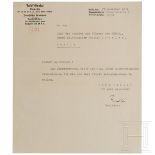 Gauleiter Josef Grohé - signierter Brief an Philipp Bouhler, 1934