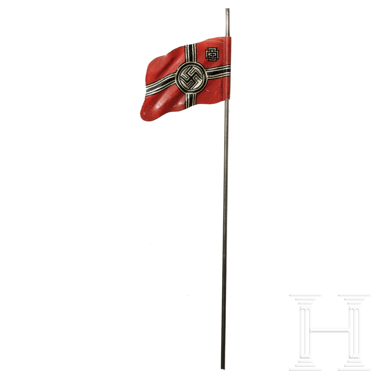 15 englische und deutsche Elastolin- und Lineol-Soldaten sowie eine Blechflagge - Image 6 of 7