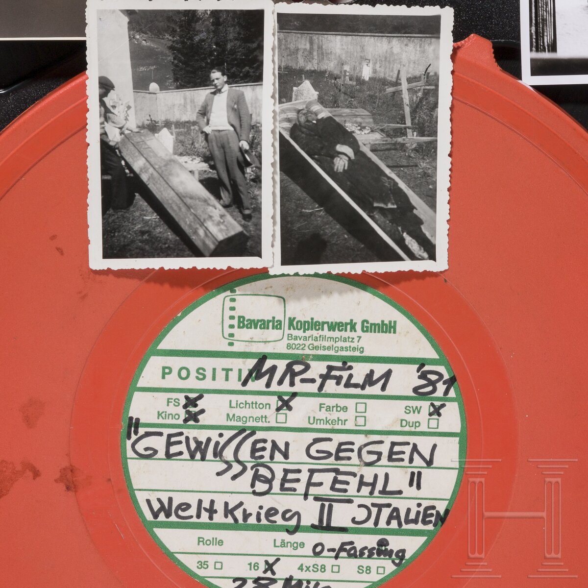 Widerstand im 3. Reich - 16 mm-Film "Gewissen gegen Befehl", Pfarrer Don Domenico Mercante - Image 3 of 3