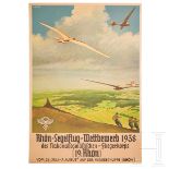 Plakat "Rhön Segelflug Wettbewerb 1938" des NSFK