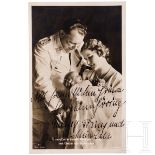 Hermann und Emmy Göring - eigenhändig signierte Fotopostkarte zur Geburt ihrer Tochter Edda im Juni