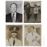 Autogrammfoto von US-Präsident Gerald Ford sowie drei große Pressefotos von König Peter II. von Jugo