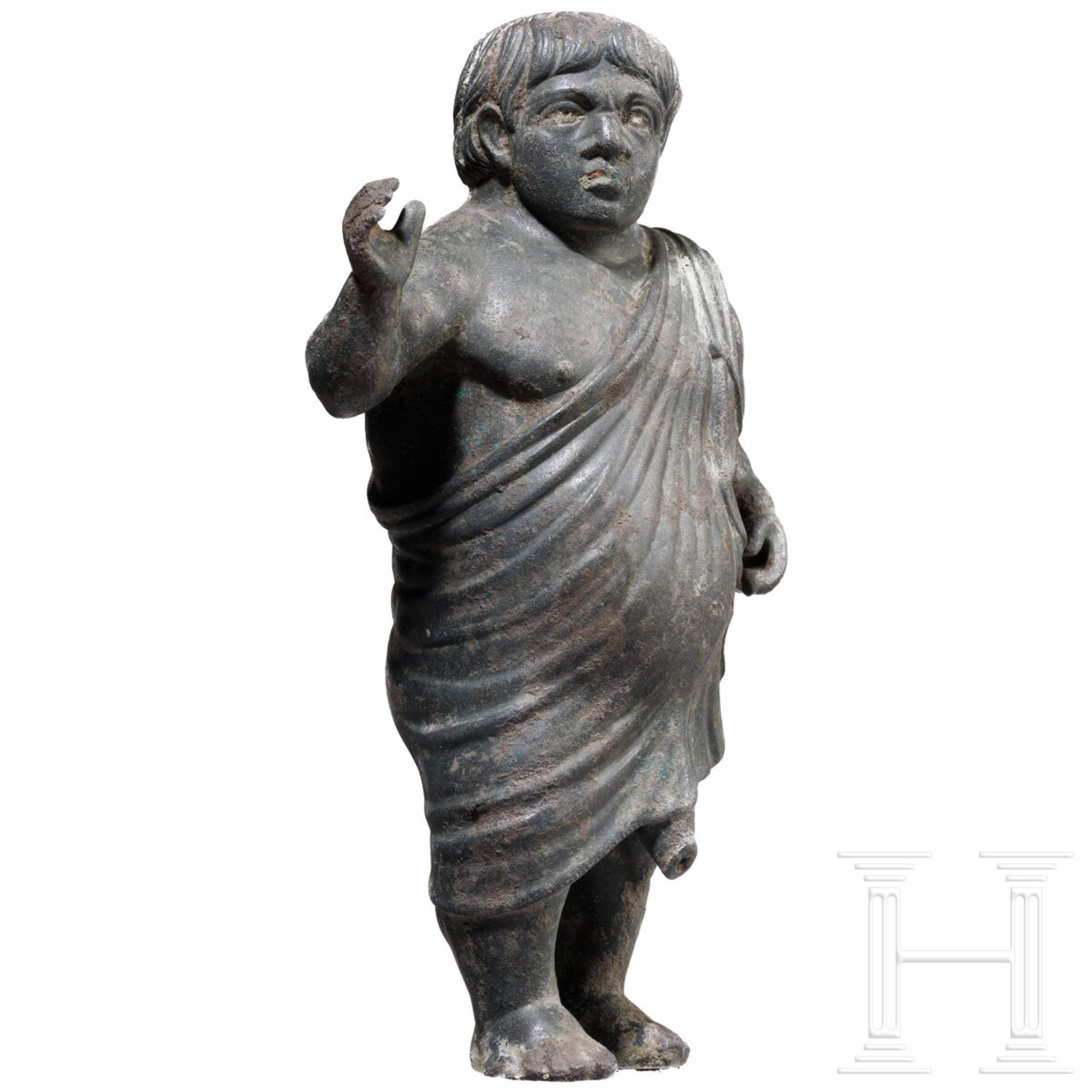 "Zwerg als Philosoph" - Groteske aus Bronze, römisch, 1. Jhdt. n Chr. - Image 2 of 6