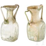 Zwei Doppelhenkelflaschen, römisch, 3. Jhdt. n. Chr.