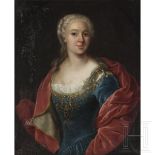 Portrait einer adeligen Dame, deutsch, 1. Hälfte 18. Jhdt.