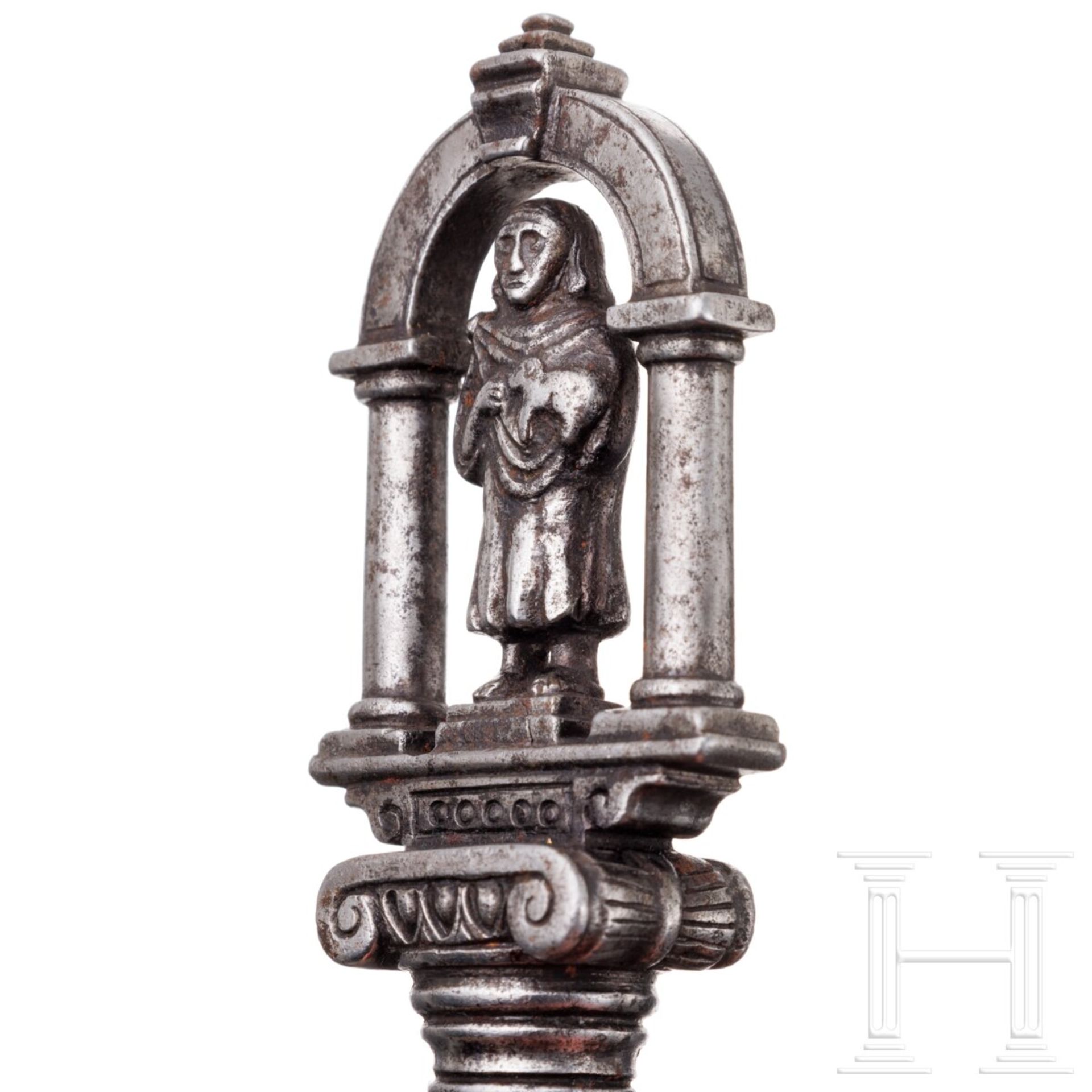 Schlüssel mit figürlich geschnittenem Dekor, Frankreich, 2. Hälfte 17. Jhdt. - Image 3 of 3