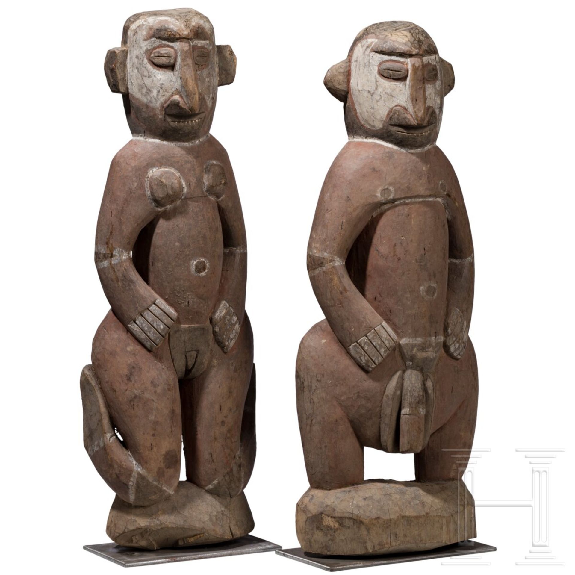 Ein Paar Ahnenfiguren der Wosera (südliche Abelam), Ost-Sepik, Papua-Neuguinea - Bild 4 aus 7