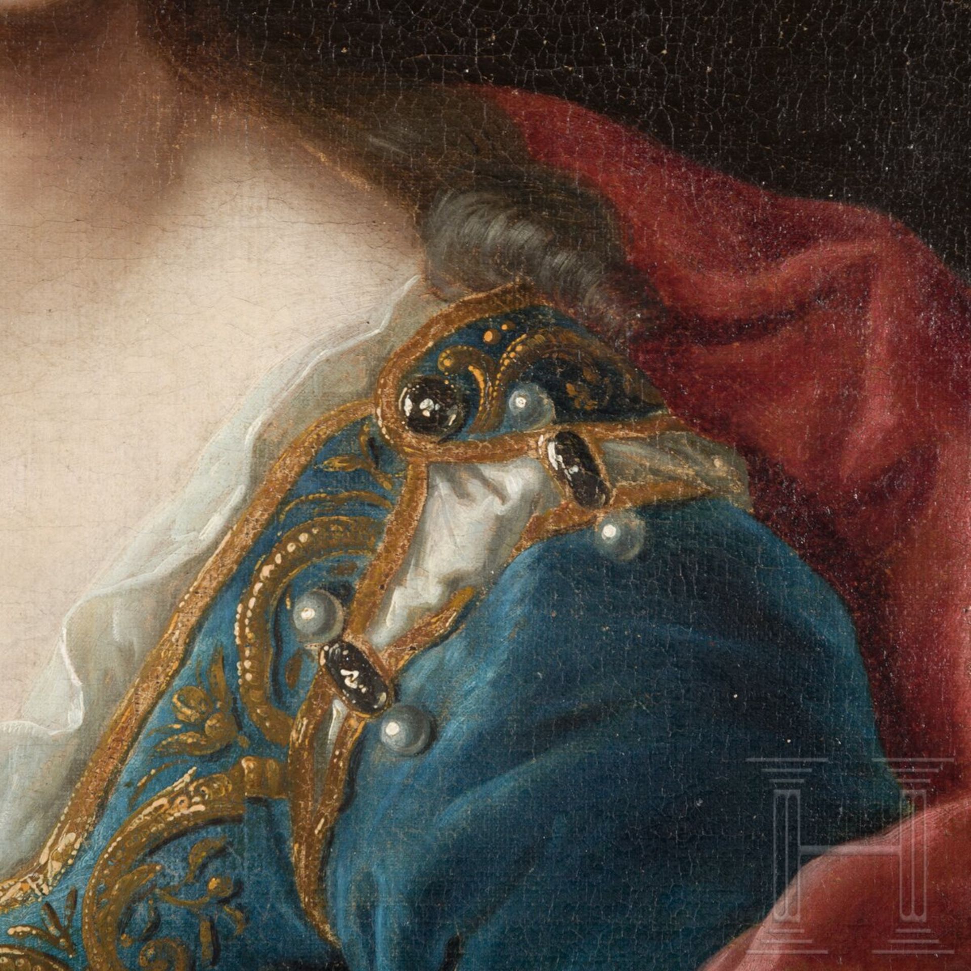 Portrait einer adeligen Dame, deutsch, 1. Hälfte 18. Jhdt. - Bild 5 aus 5