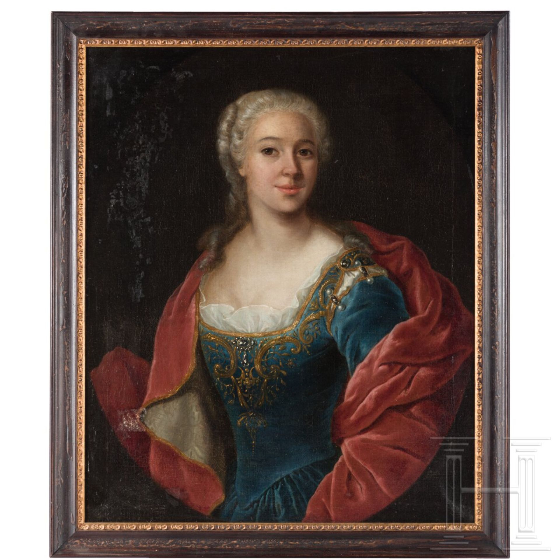 Portrait einer adeligen Dame, deutsch, 1. Hälfte 18. Jhdt. - Bild 2 aus 5