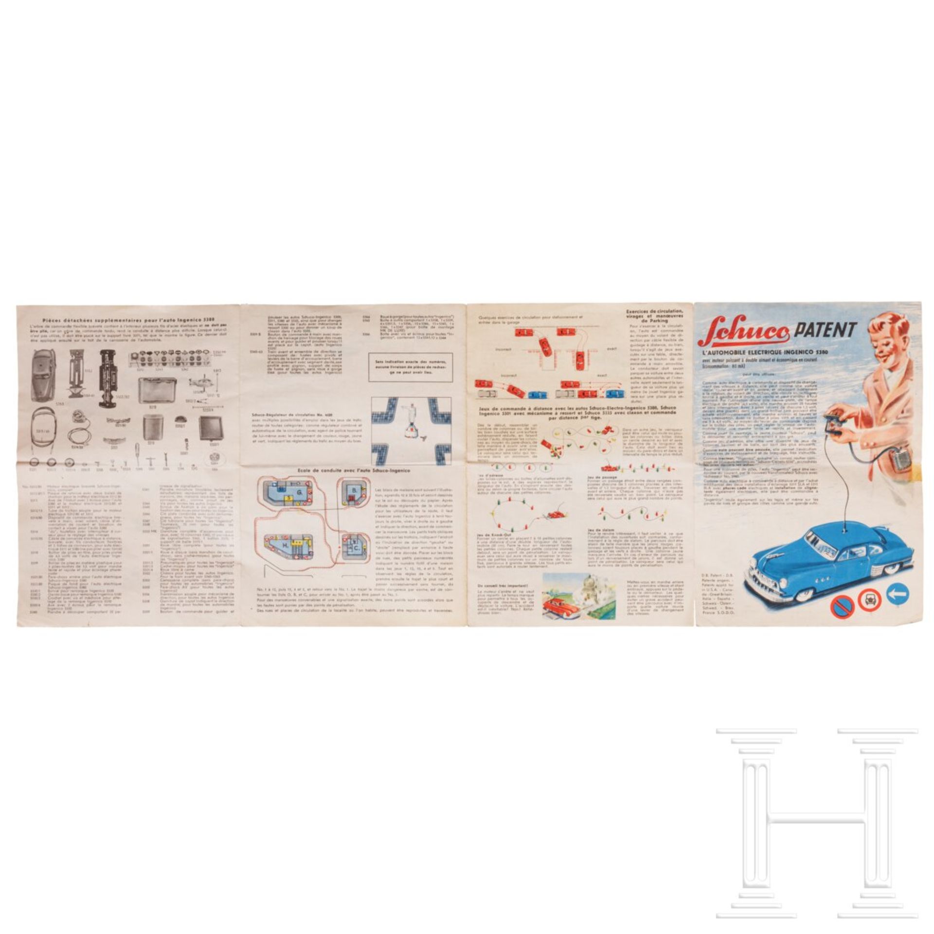 Schuco Ingenico, Patent Electro 5311/56 MK De Luxe - Baukasten mit Limousine, komplett im Originalka - Image 6 of 7