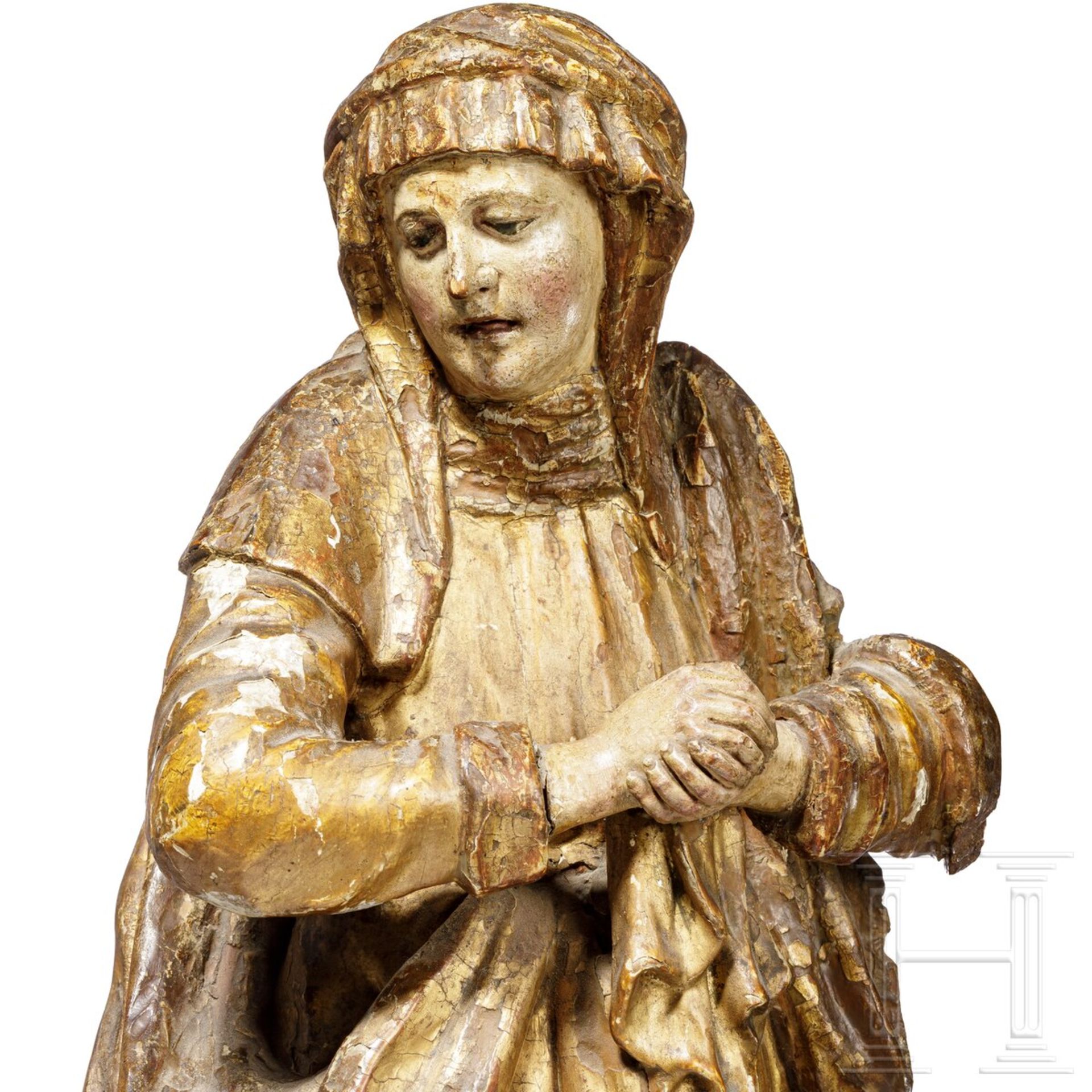 Trauernde Madonna, norddeutsch/flämisch, um 1600 - Image 2 of 4