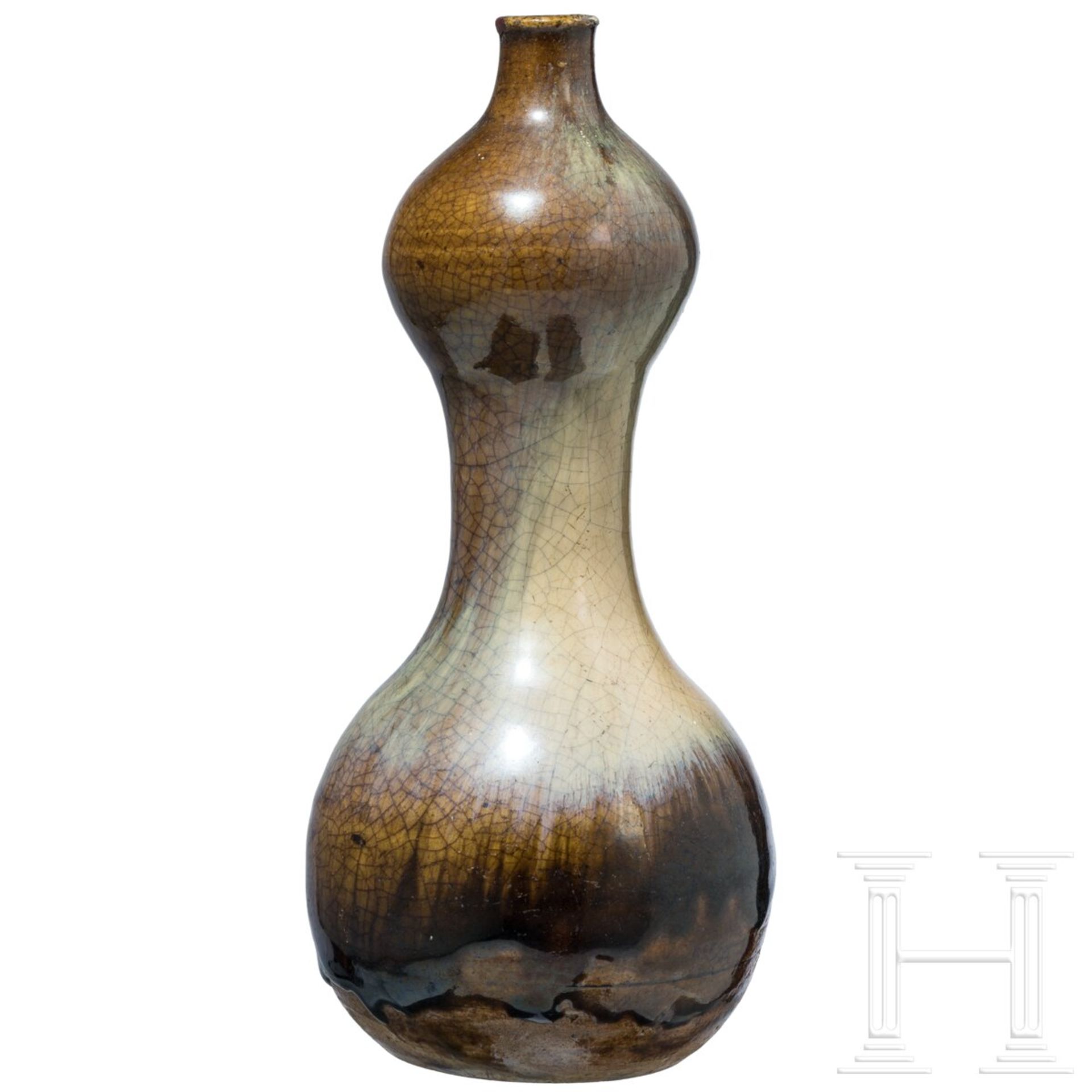 Doppelkürbis-Vase, wohl China, Song-Dynastie oder später 