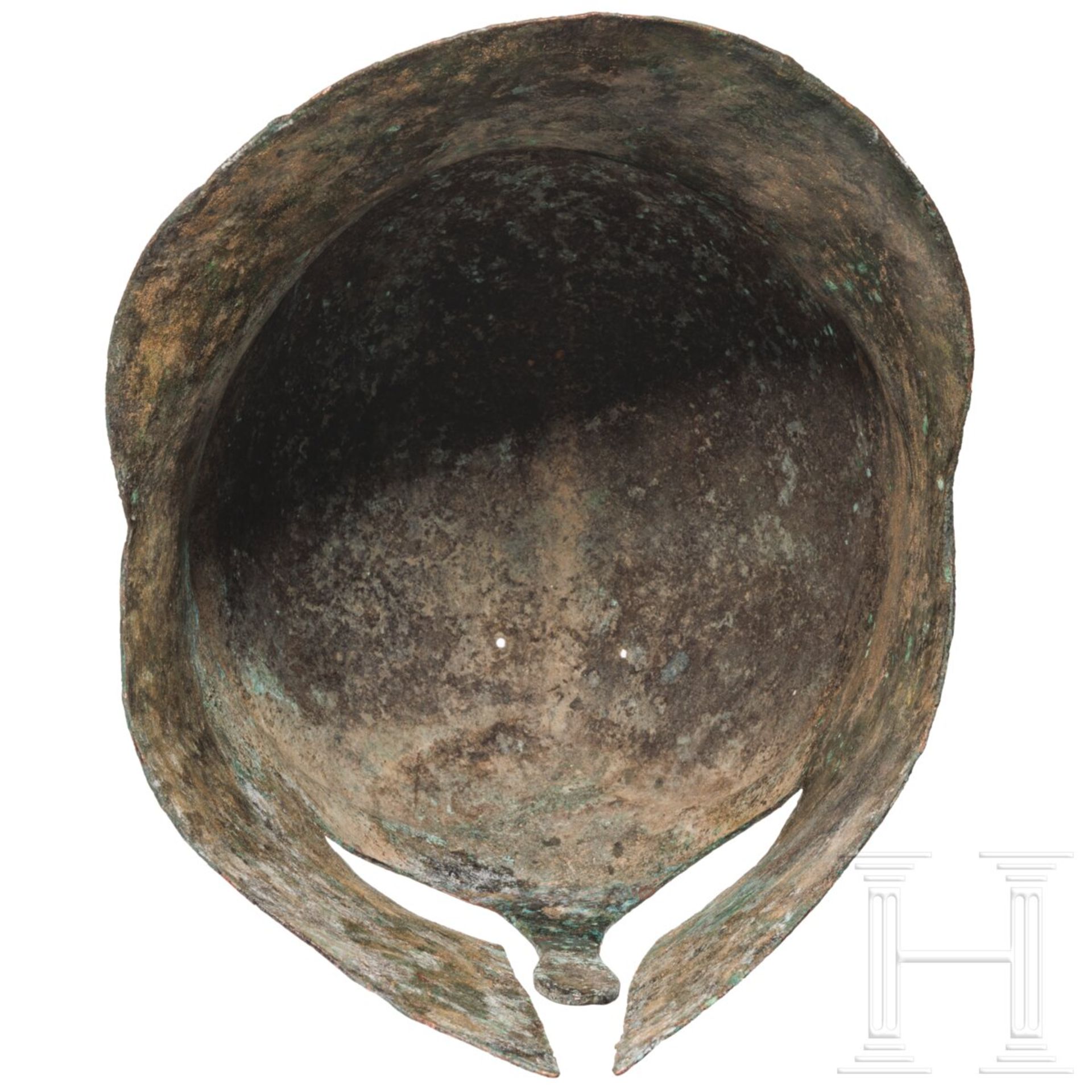 Korinthischer Helm der entwickelten dritten Stufe mit Merkmalen der Lamia-Gruppe, letztes Drittel 6. - Bild 8 aus 8