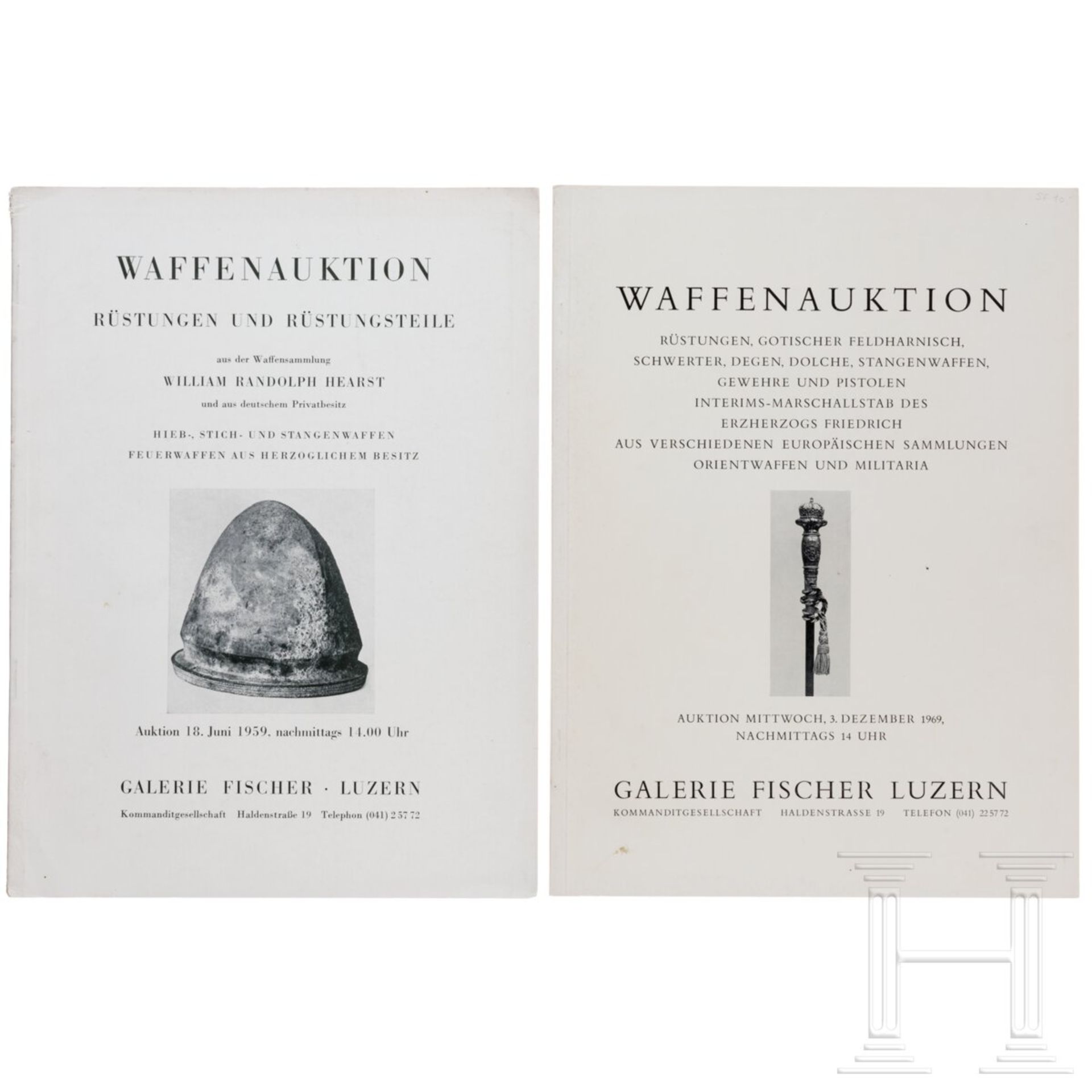 Sieben Kataloge der Galerie Fischer, Waffenauktionen, 1959 - 1971 - Image 2 of 5