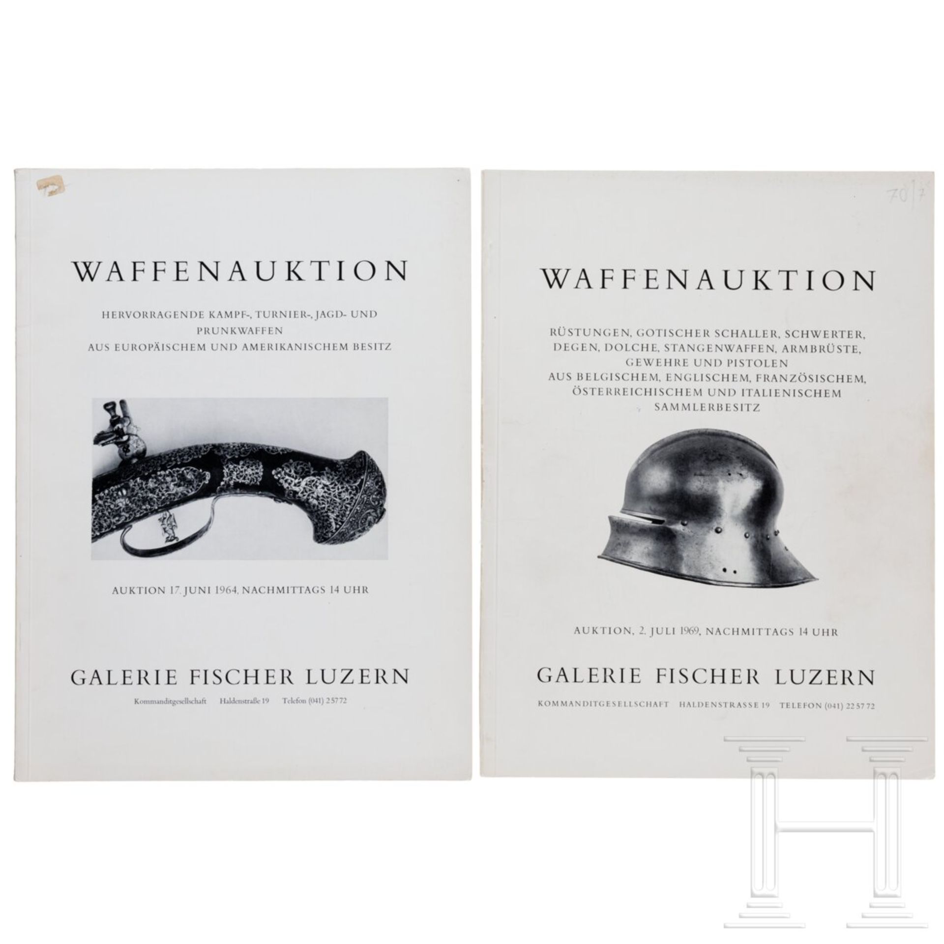 Sieben Kataloge der Galerie Fischer, Waffenauktionen, 1959 - 1971 - Image 3 of 5