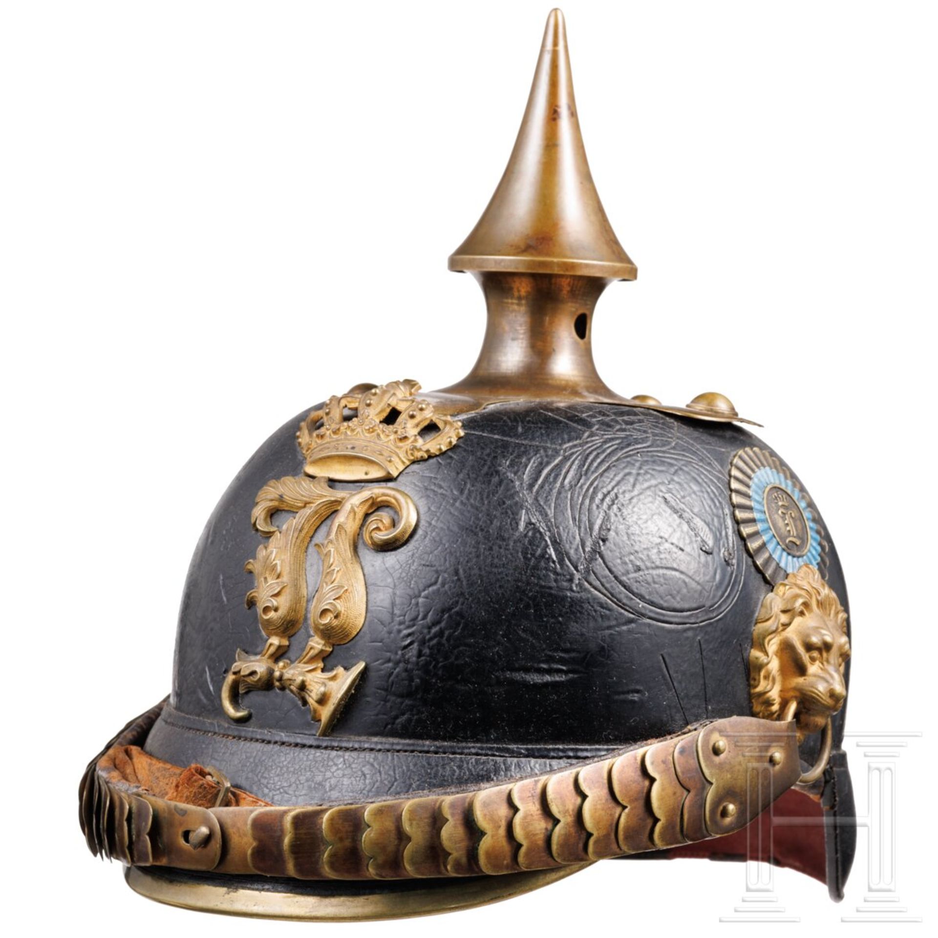 Helm M 1879 für Offiziere der Schweren Reiter, vor 1886 - Image 2 of 6