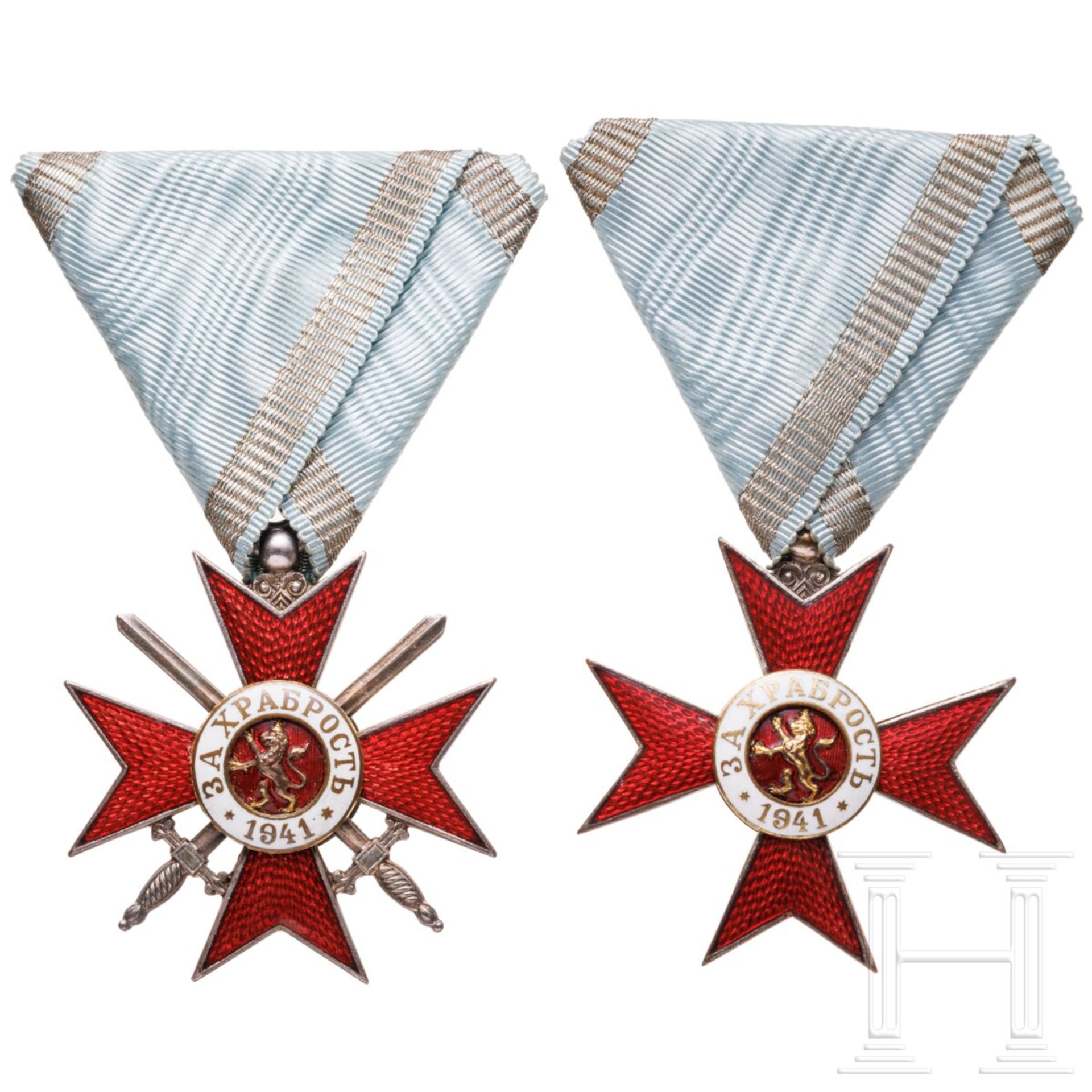 Zwei Militärorden "Für Tapferkeit",  4. Klasse, 2. Stufe, 5. Modell (1941 - 1943) - Bild 2 aus 10