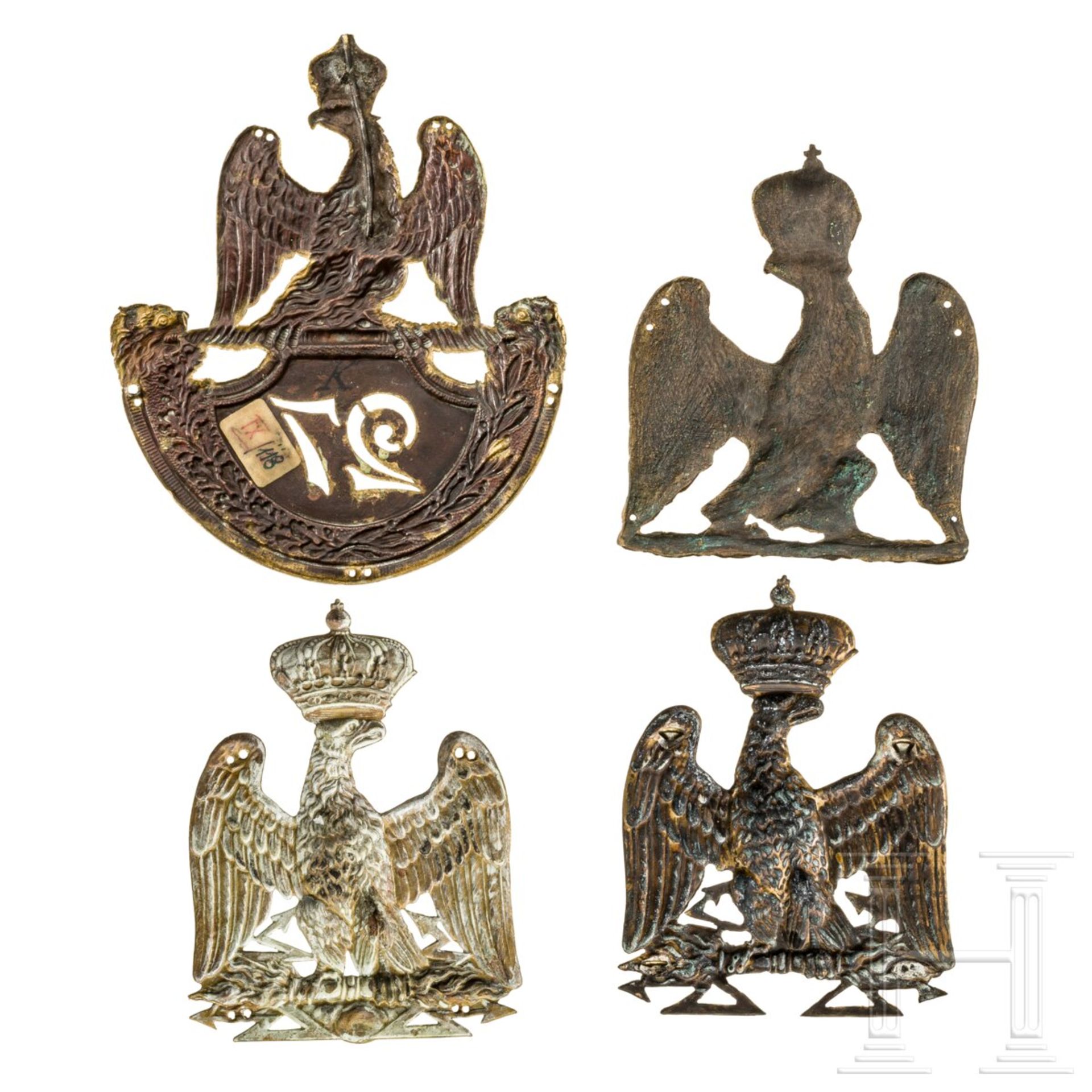 Vier Embleme mit kaiserlichem Adler - Image 2 of 2