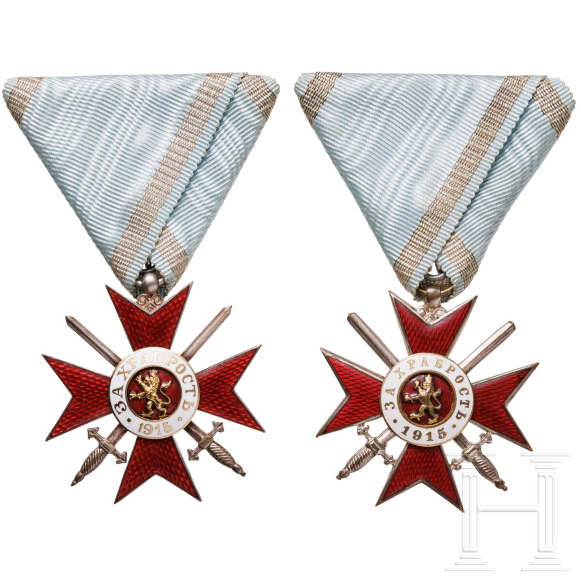 Zwei Militärorden "Für Tapferkeit", Kreuz 4. Klasse, 2. Stufe, 3. Modell (1915 - 1918), jew. im Verl - Bild 2 aus 11