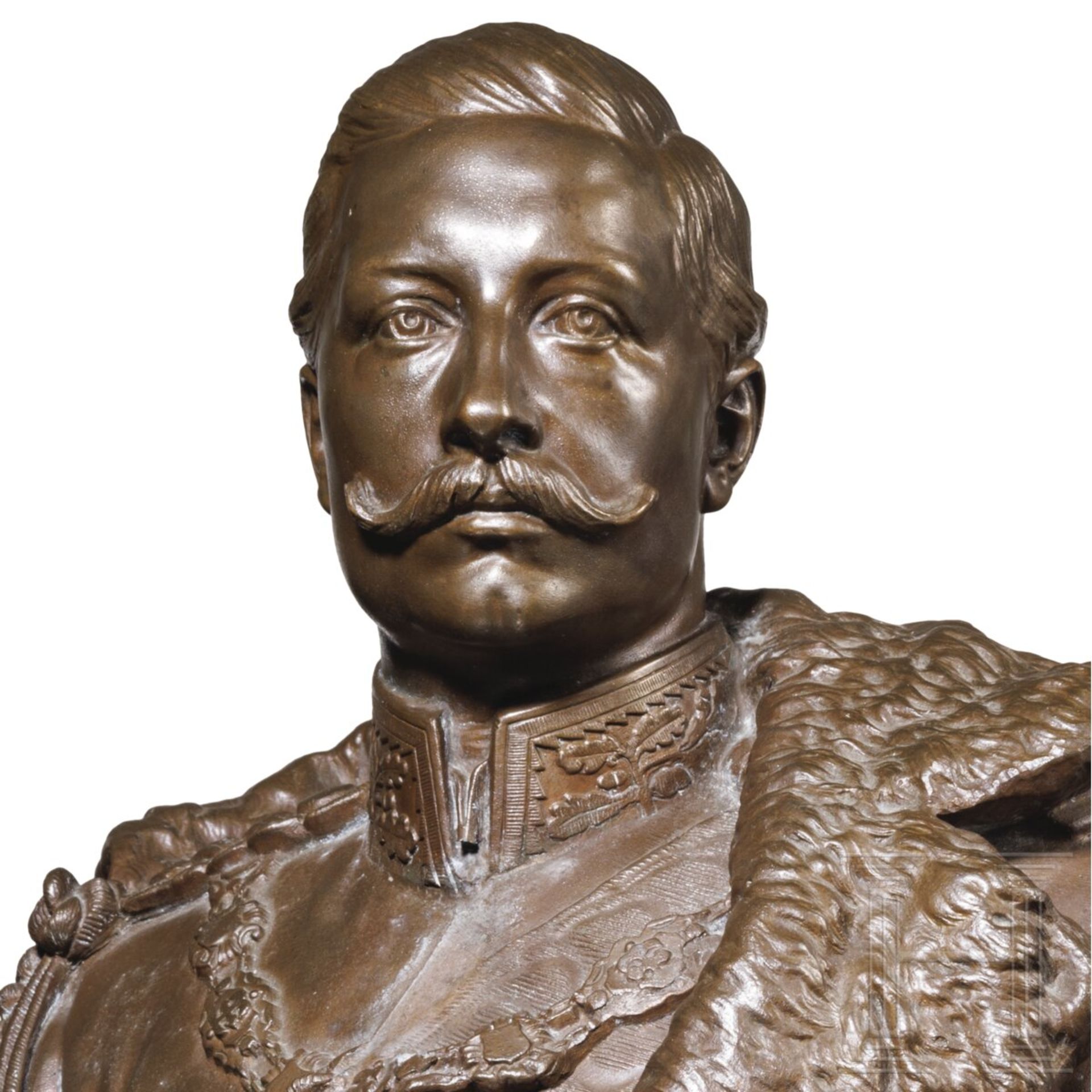 Kaiser Wilhelm II. - Portraitbüste von Gladenbeck - Image 5 of 6