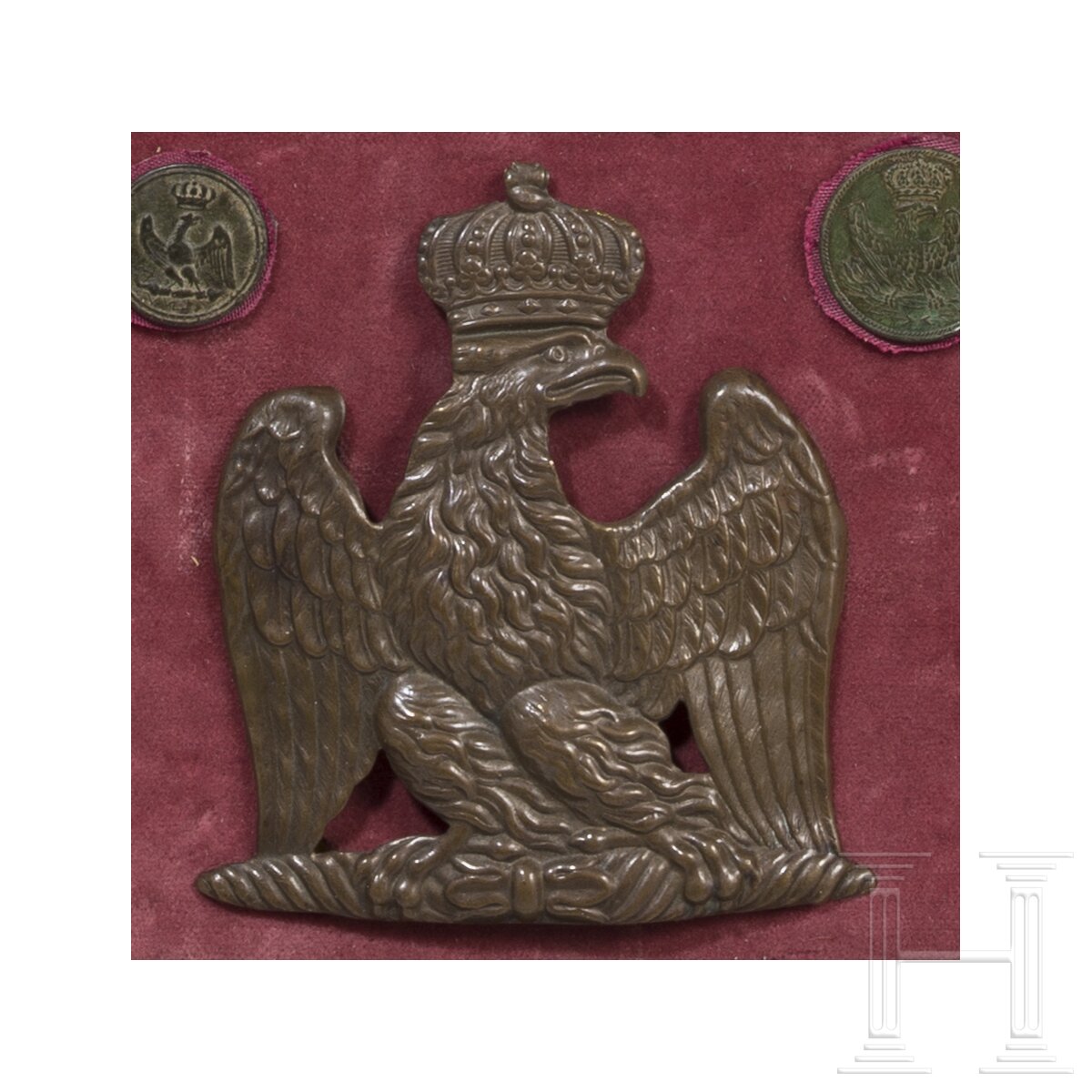 Zwei gerahmte Adlerembleme der kaiserlichen Garde - Image 4 of 4
