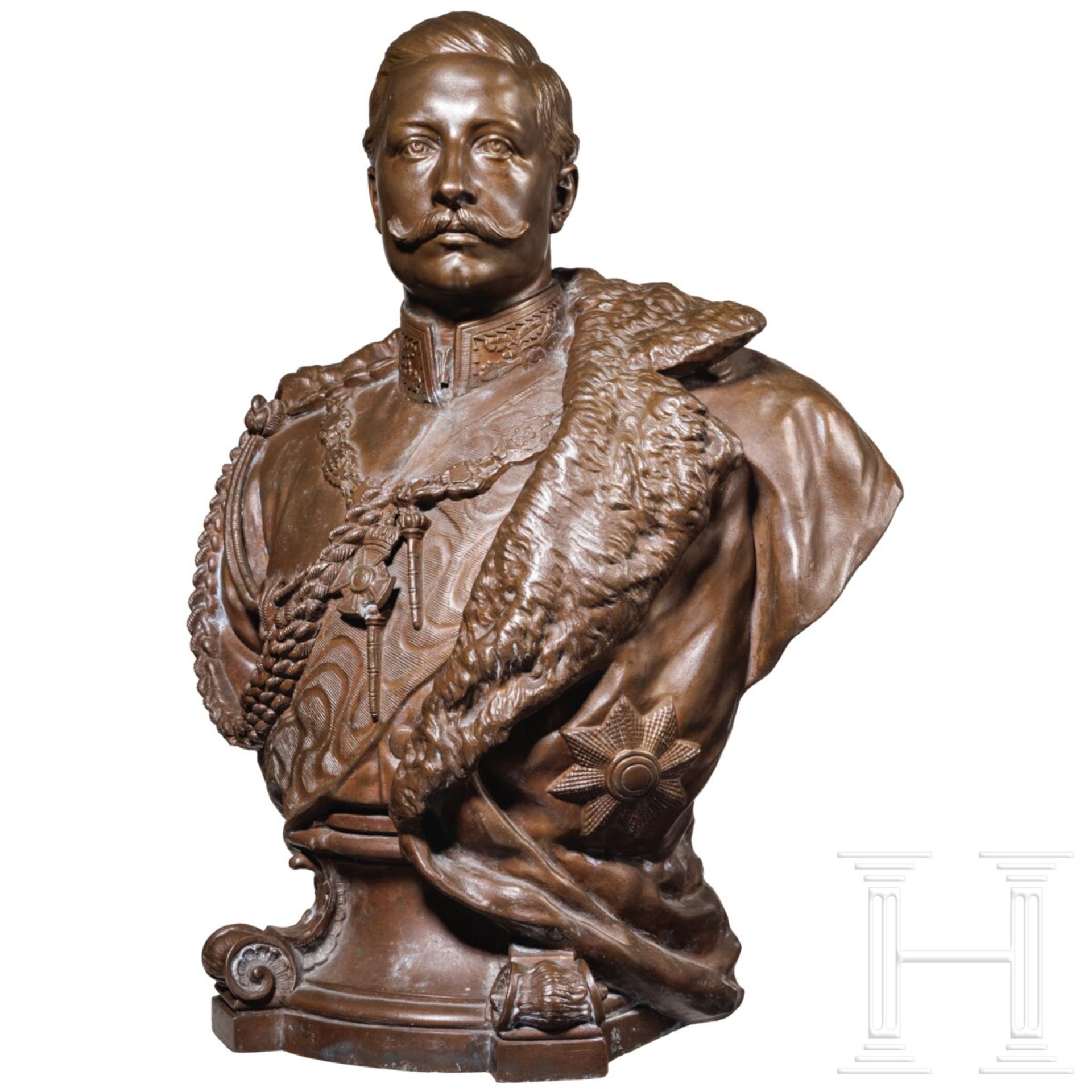 Kaiser Wilhelm II. - Portraitbüste von Gladenbeck