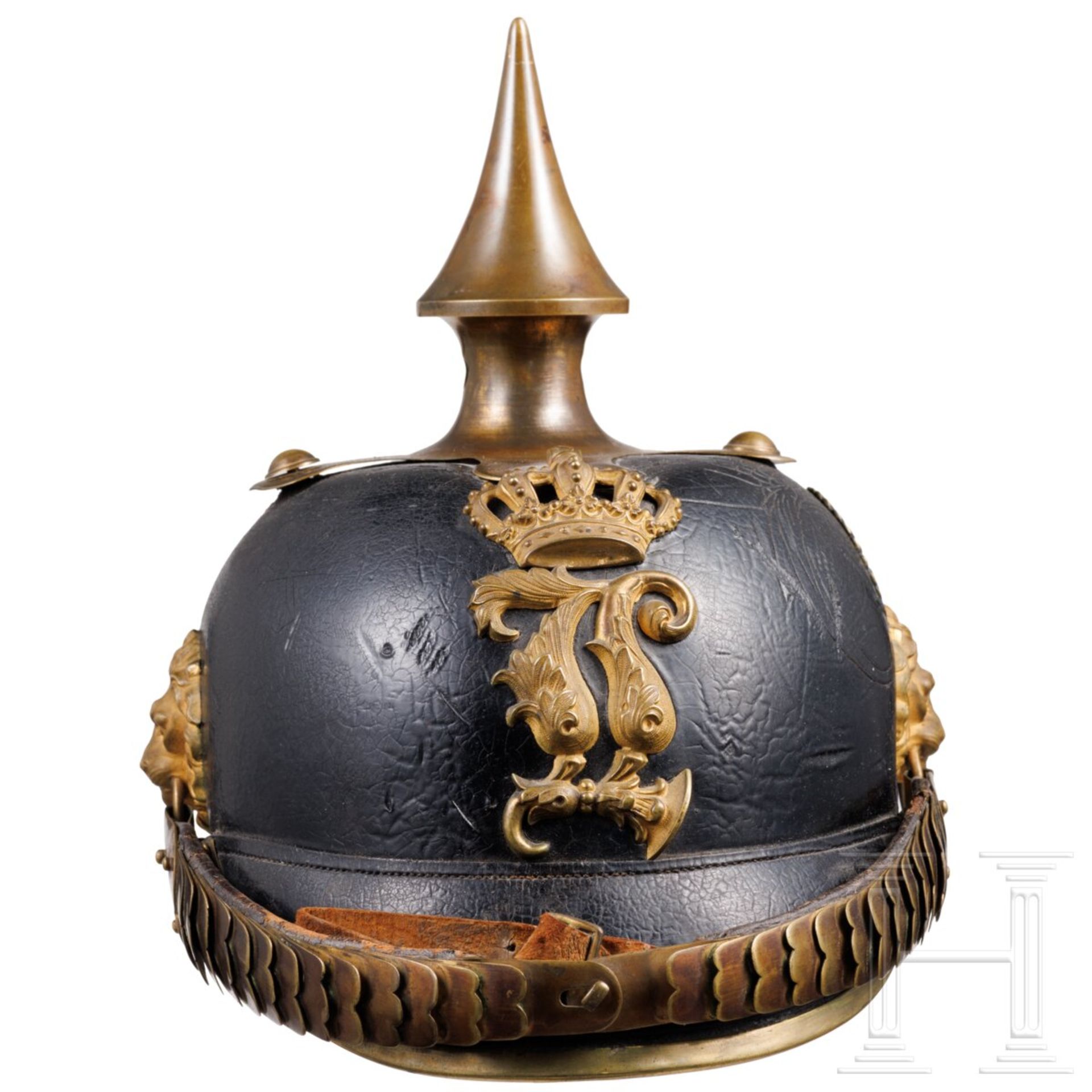 Helm M 1879 für Offiziere der Schweren Reiter, vor 1886 - Image 3 of 6