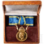 Goldene Medaille für Eifer und Ehrlichkeit im Dienste des Königreichs, Schweden