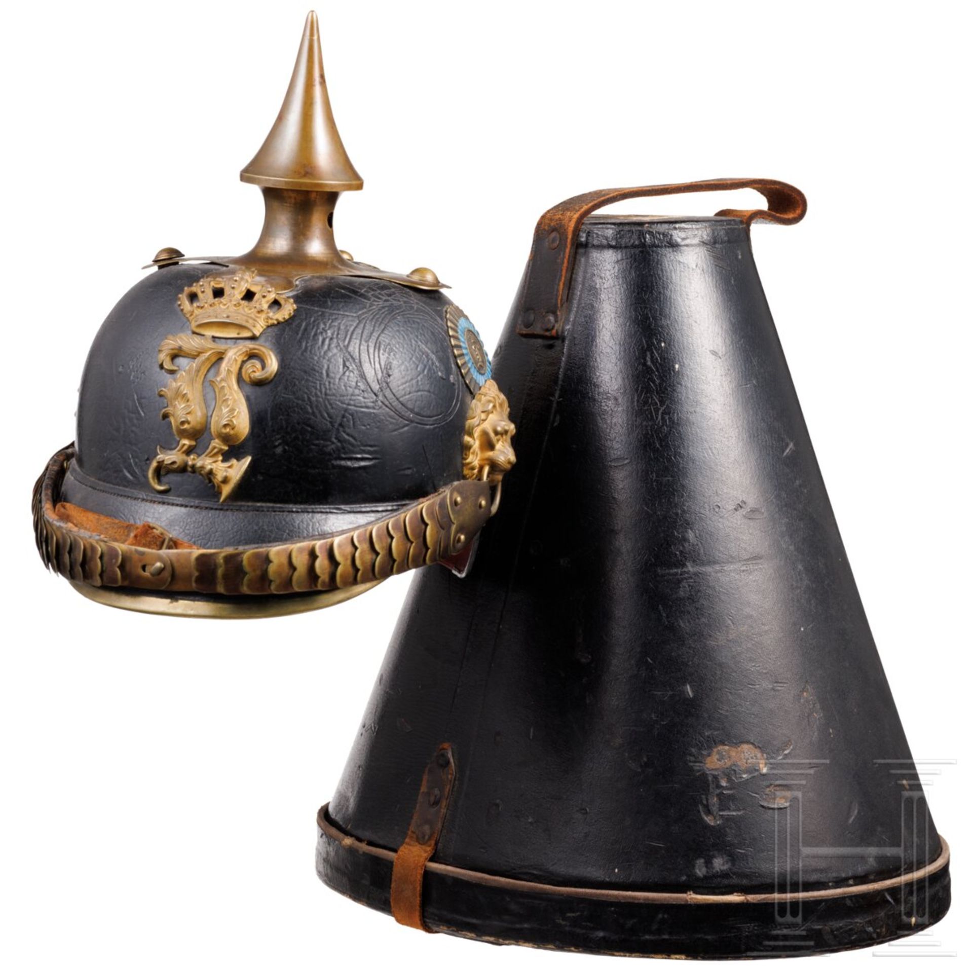 Helm M 1879 für Offiziere der Schweren Reiter, vor 1886