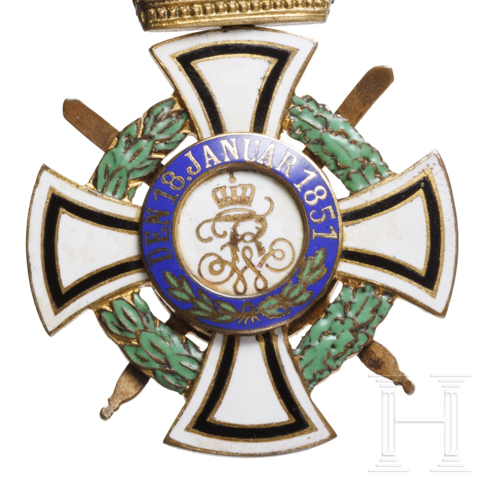 Königlicher Hausorden von Hohenzollern - Ritterkreuz mit Schwertern - Bild 4 aus 4