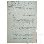 Jerome Bonaparte - Autograph, datiert 1.5.1802