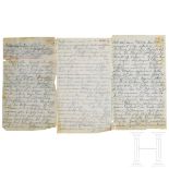Leutnant Hermann Göring - 193 Tagebuchseiten und sieben Skizzen aus dem 1. Weltkrieg vom 1. August 1