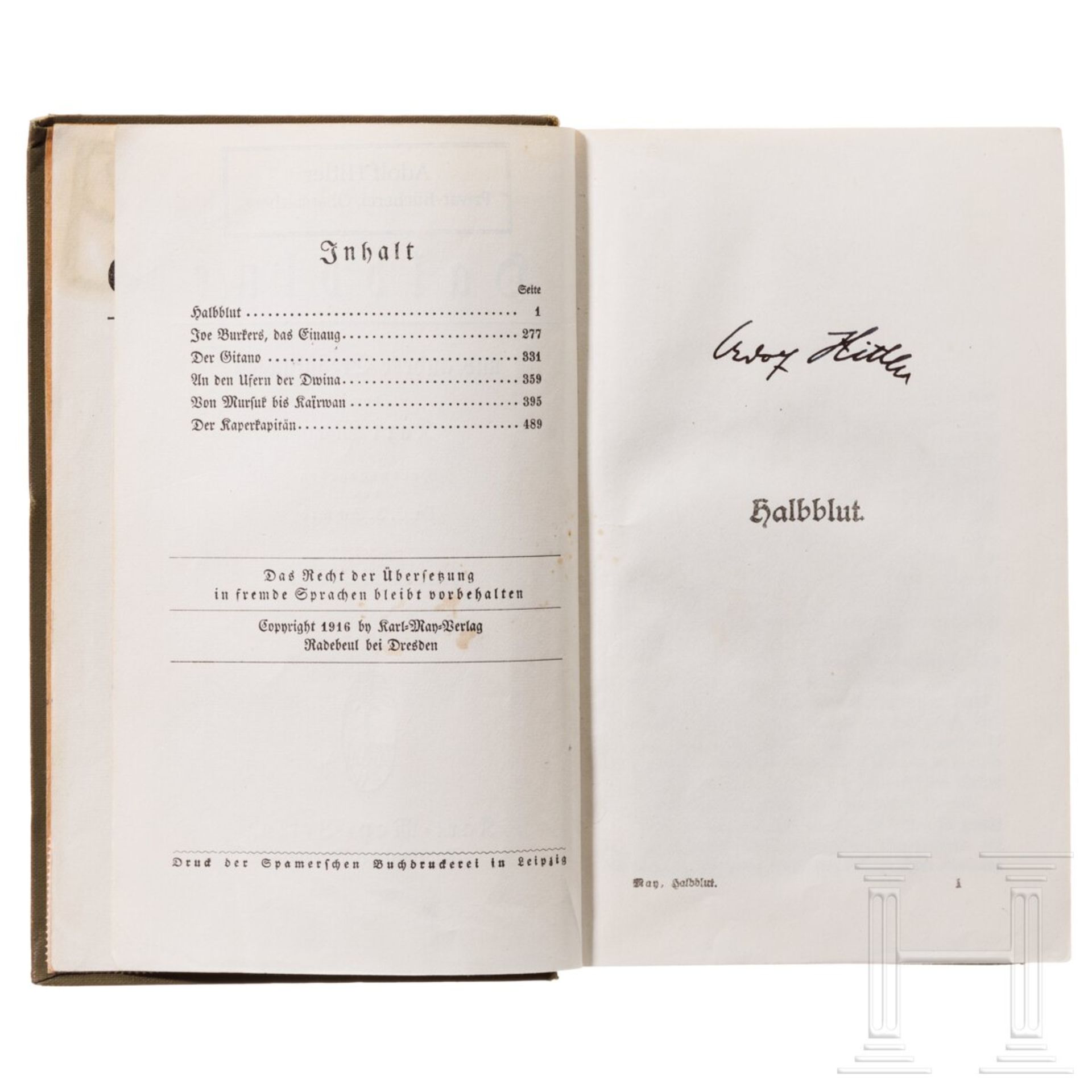 Adolf Hitler - "Halbblut" aus seiner Bibliothek