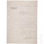 Gauleiter Erich Koch - signierter Brief an Gen.Major Otto Heidkämpfer bzgl. der Volkssturm-Vereidigu